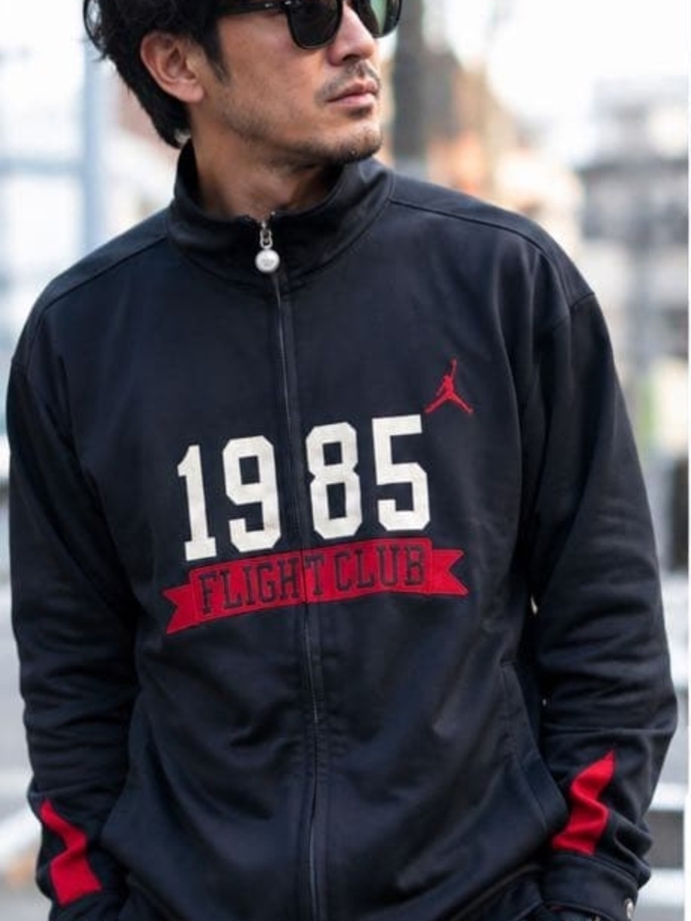 Jordan Men's Black '1985 Flight Club' Full-Zip Jacket XL